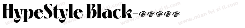 HypeStyle Black字体转换